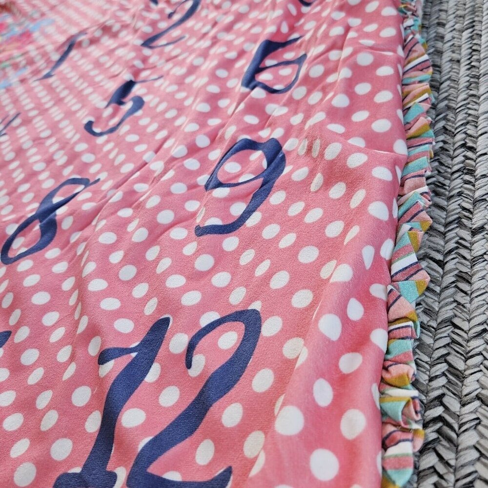 Matilda Jane AS I GROW Blanket Floral Pink Ruffles BABY MONTH PICTURES EUC 60x50 - Picture 5 of 11